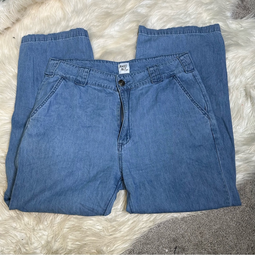 Princess Polly wide leg Fit Blue jeans